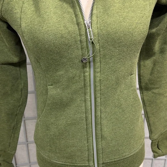 Lululemon Athletica Forest Green Women's Hoodie, Size 4 - Picture 5 of 8